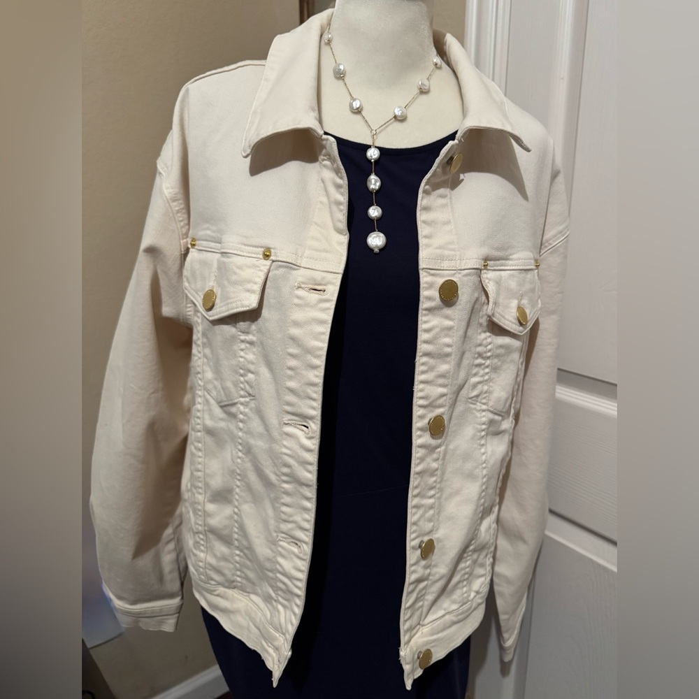 Dear John Cream Jacket. Size Medium New w Tags